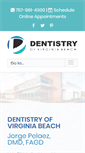 Mobile Screenshot of dentistryofvirginiabeach.com