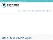 Tablet Screenshot of dentistryofvirginiabeach.com